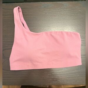 Lululemon -Ribbed Nulu Asymmetrical Yoga Bra